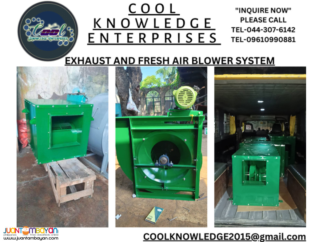 fresh air contrifugal blower system (supply & installation)