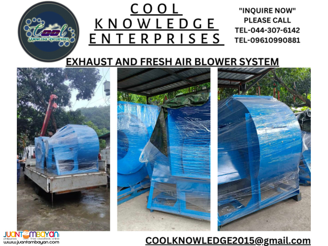 fresh air contrifugal blower system (supply & installation)