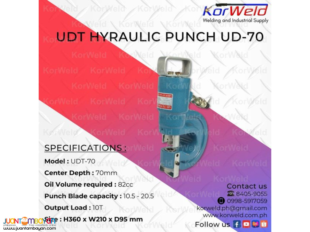 UDT Hydraulic Punch UD-70