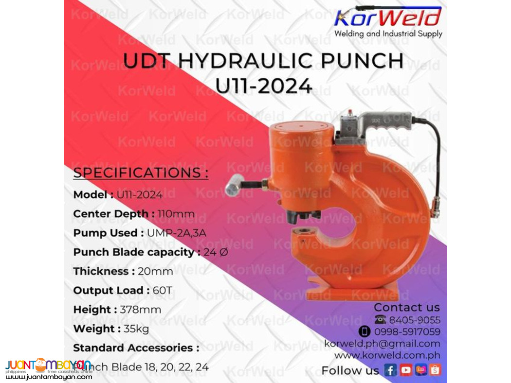 UDT Hydraulic Punch U11-2024