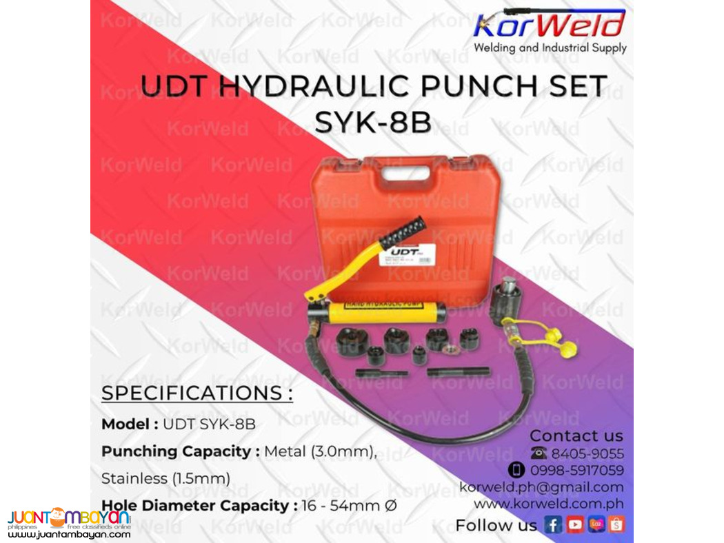 UDT Hydraulic Punch Set SYK-8B