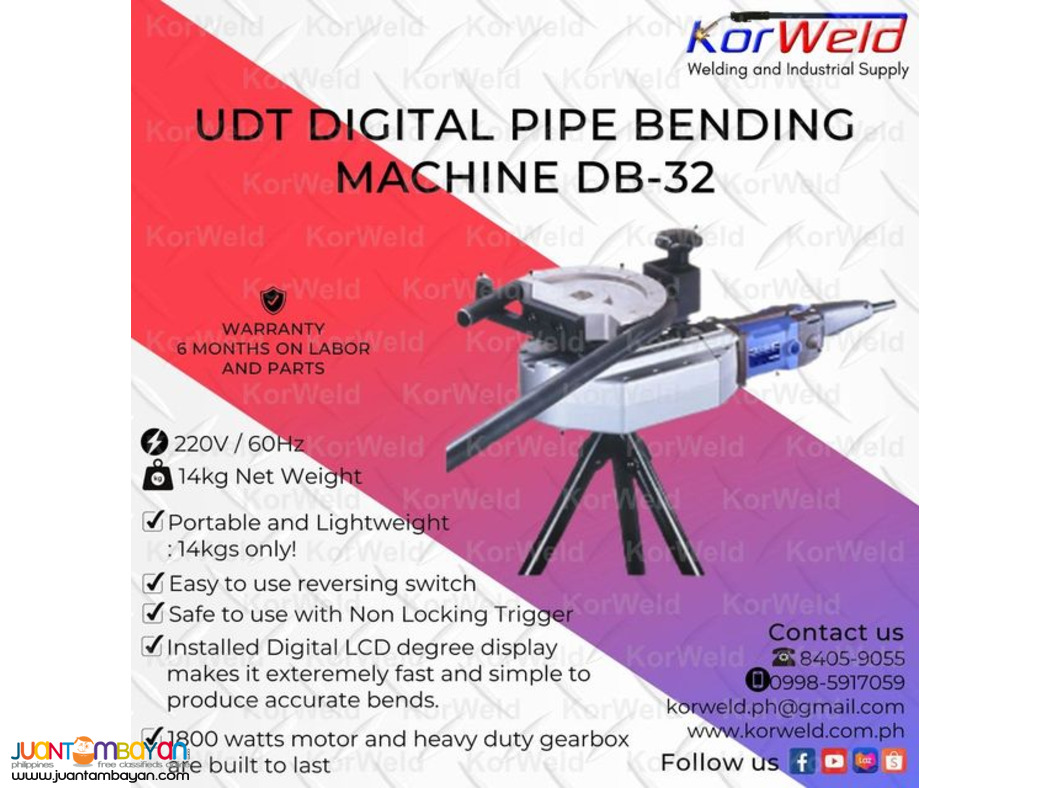 UDT Digital Pipe Bending Machine DB-32