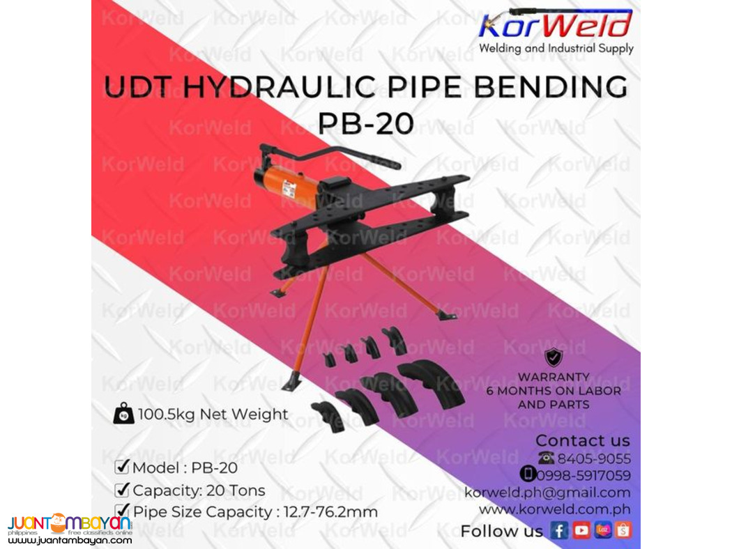 UDT Hydraulic Pipe Bending PB-20