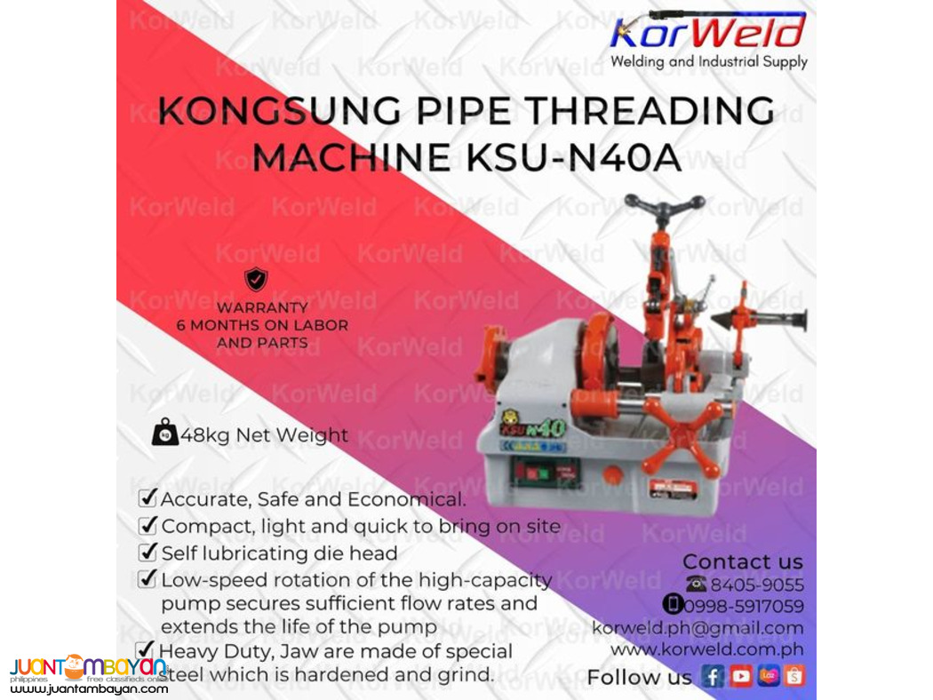 Kongsung Pipe Threading Machine KSU-N40A