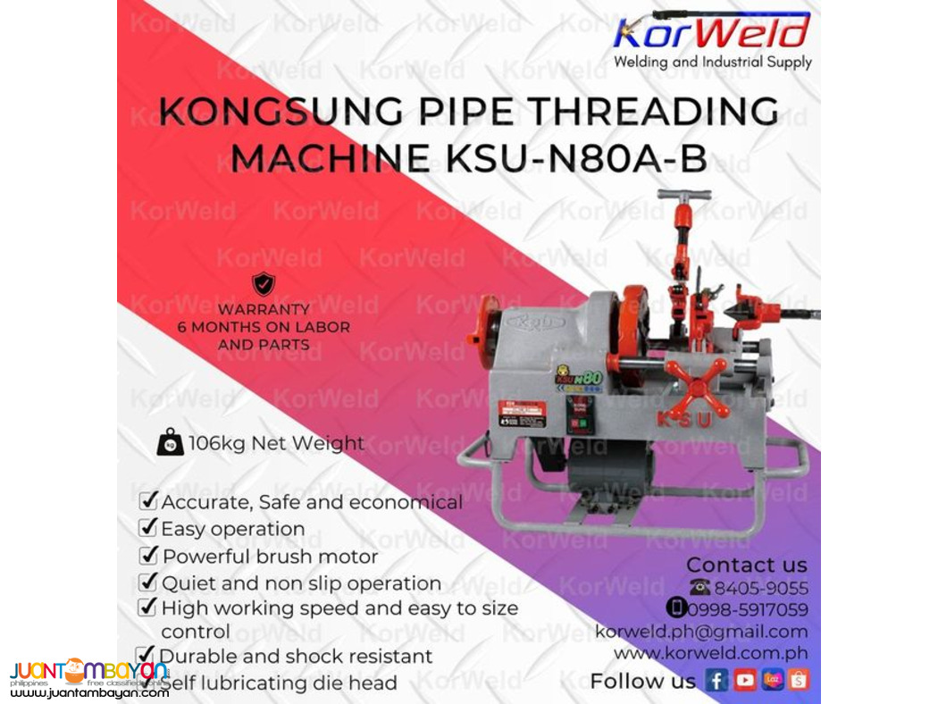 Kongsung Pipe Threading Machine KSU-N80A-B