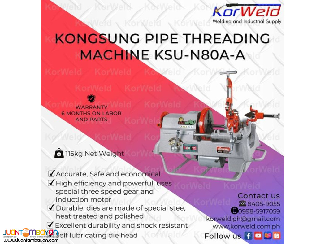 Kongsung Pipe Threading Machine KSU-N80A-A