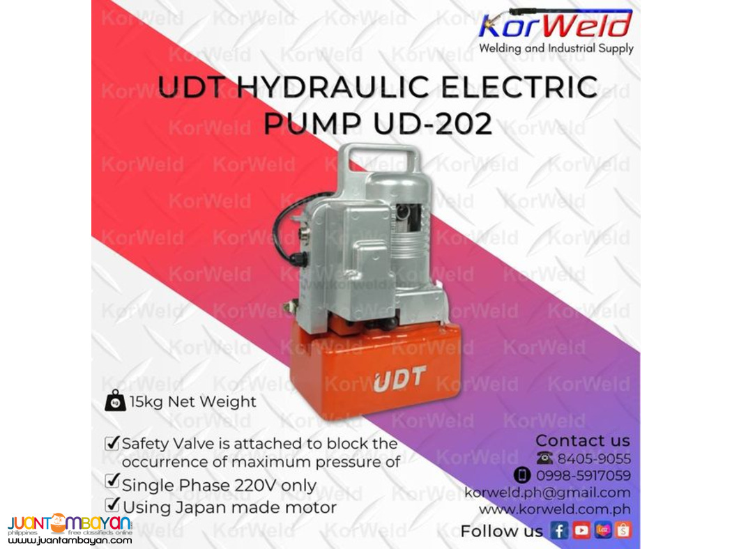 UDT Hydraulic Electric Pump UD-202