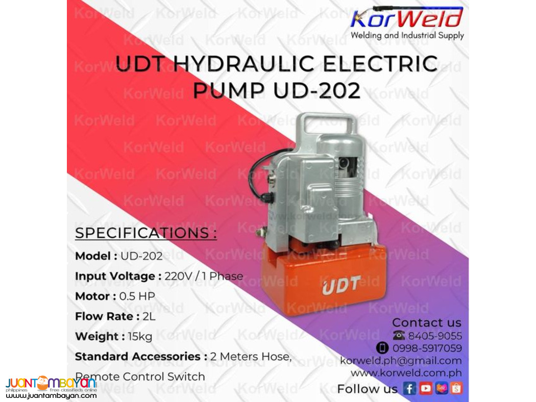 UDT Hydraulic Electric Pump UD-202