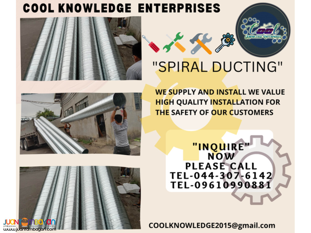 spiral ducting (supply & install) bulacan