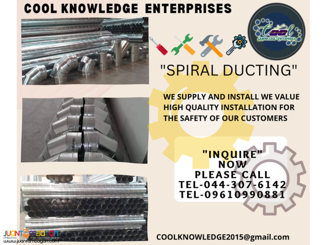 spiral ducting (supply & install) bulacan