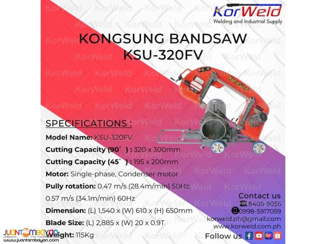 Kongsung Bandsaw KSU-320FV
