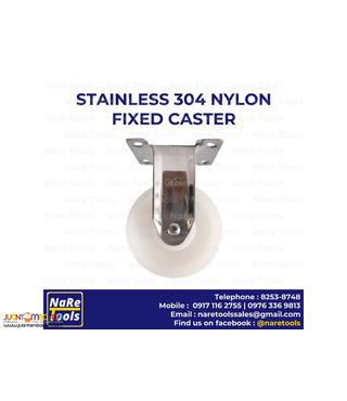 Stainless 304 Nylon Caster Fixed