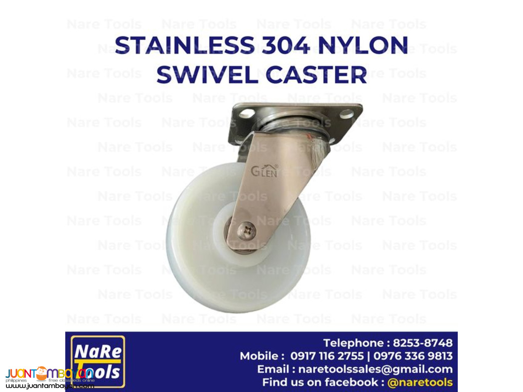Stainless 304 Nylon Caster Swivel