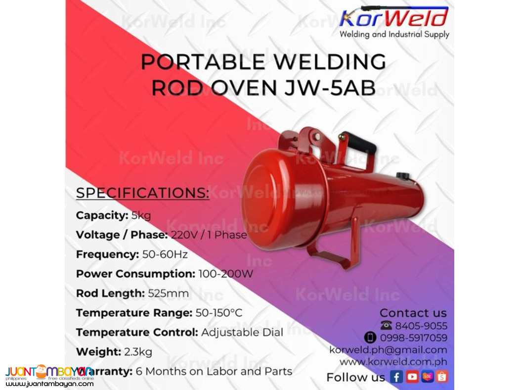 Portable Welding Rod Oven JW-5AB
