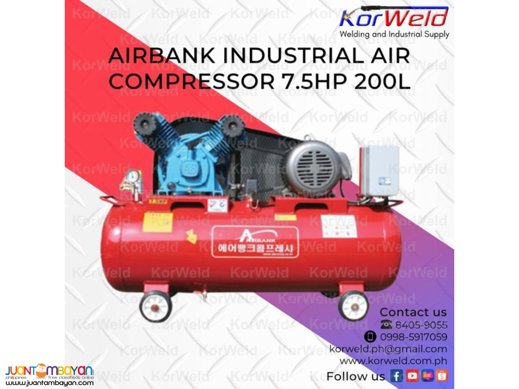 Airbank Industrial Air Compressor 7.5HP 200L