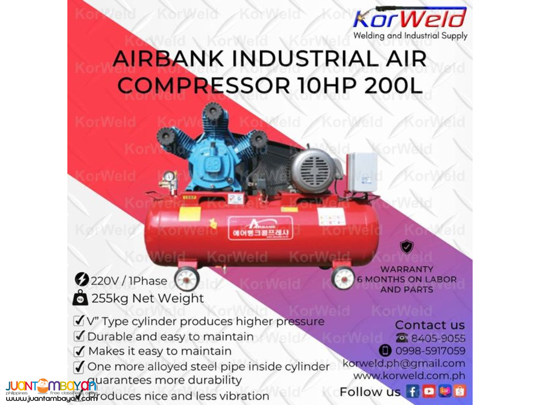 Airbank Industrial Air Compressor 10HP 200L