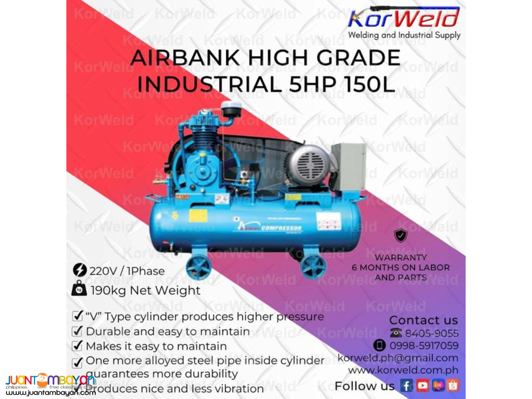Airbank High Grade Industrial 5HP 150L