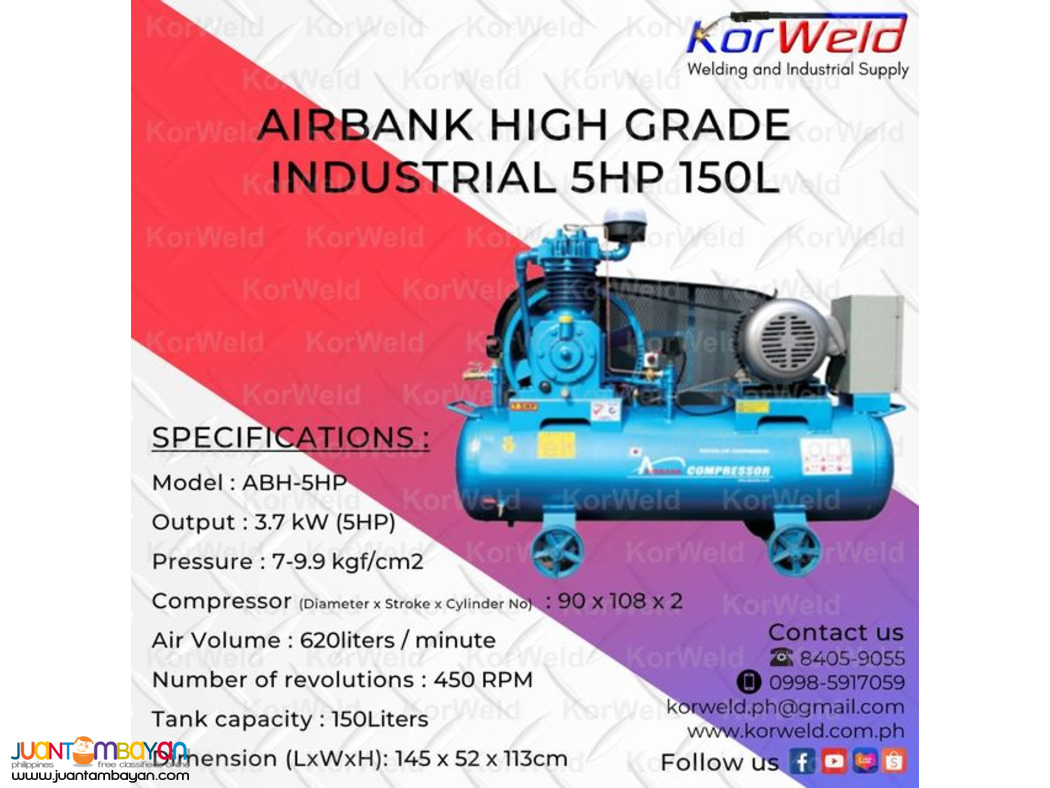 Airbank High Grade Industrial 5HP 150L