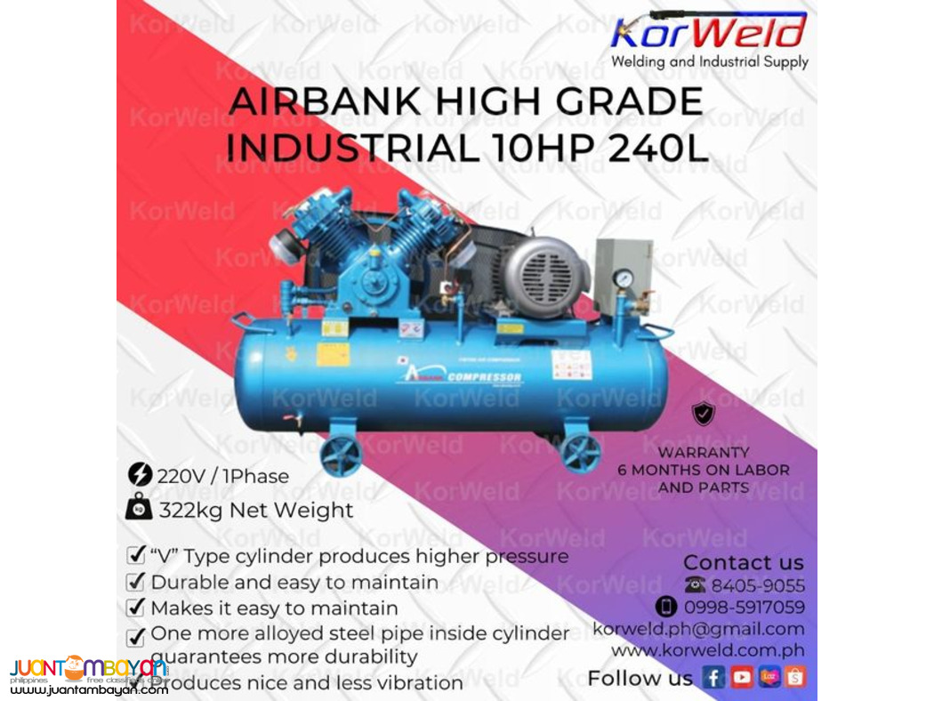 Airbank High Grade Industrial 10HP 240L