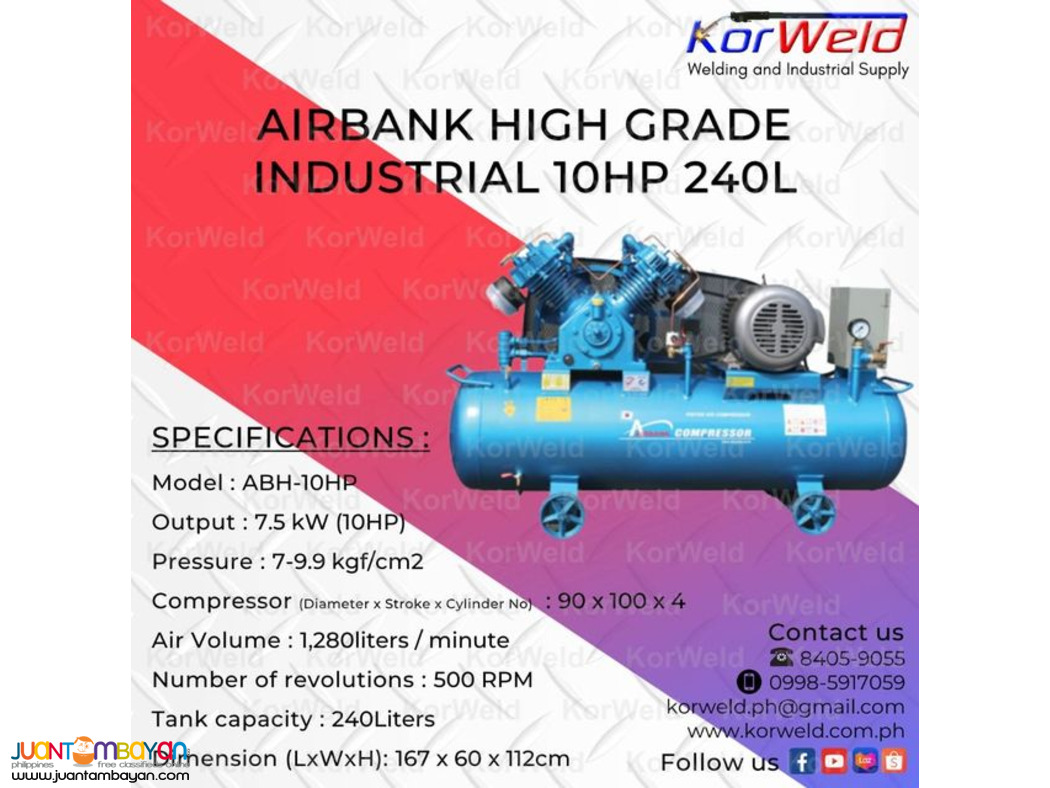 Airbank High Grade Industrial 10HP 240L