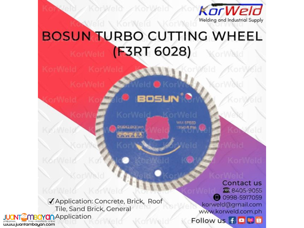 Bosun Turbo Cutting wheel (F3RT 6028)