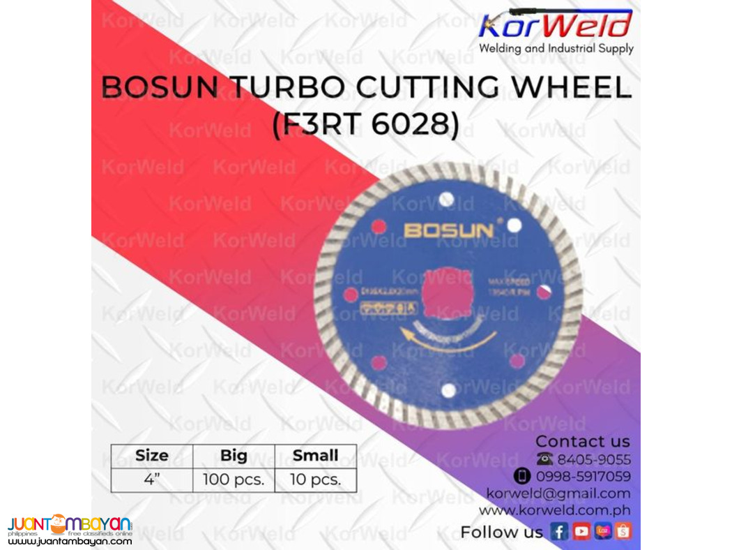 Bosun Turbo Cutting wheel (F3RT 6028)