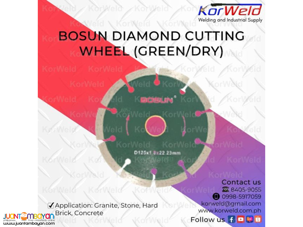 Bosun Diamond Cutting Wheel (GREEN/DRY)
