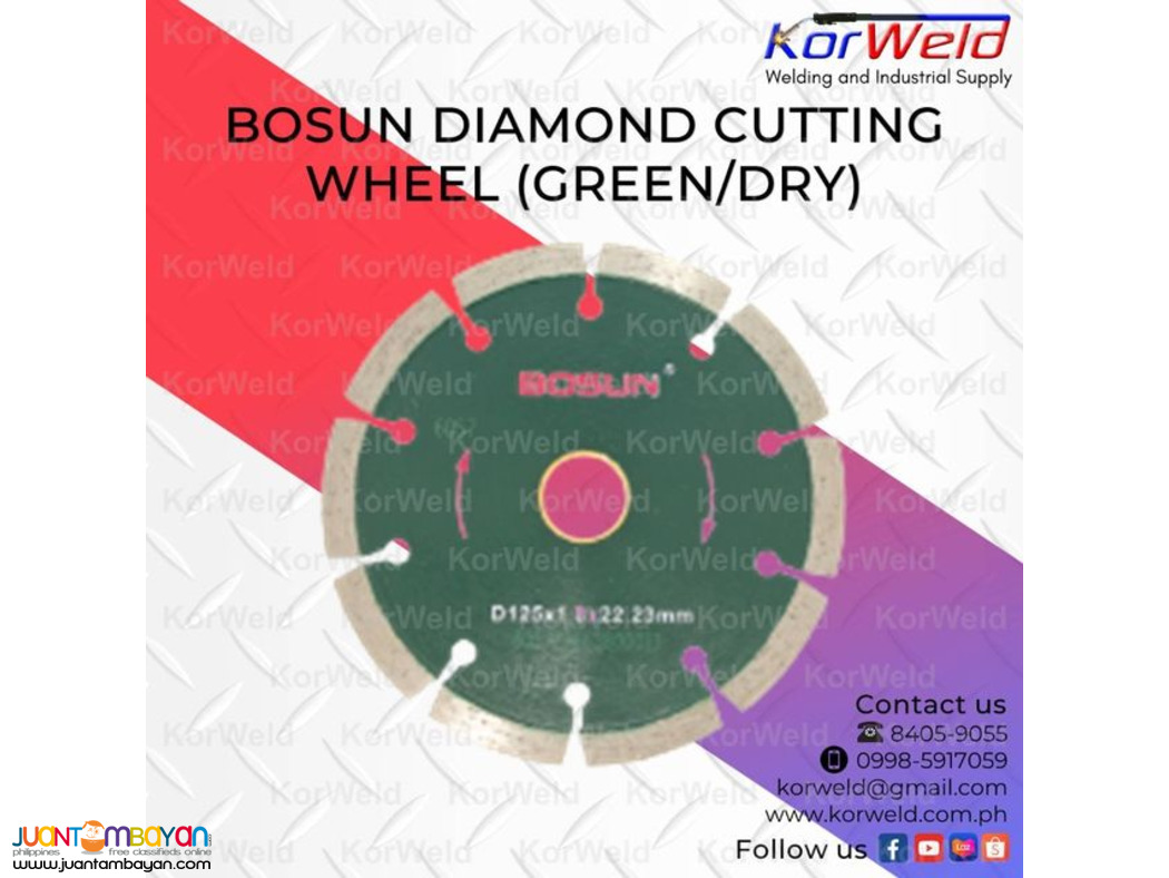 Bosun Diamond Cutting Wheel (GREEN/DRY)