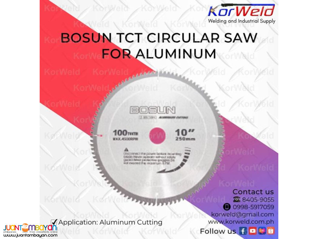 Bosun TCT Circular Saw For Aluminum