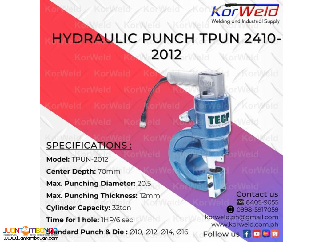Hydraulic Punch TPUN 2410-2012
