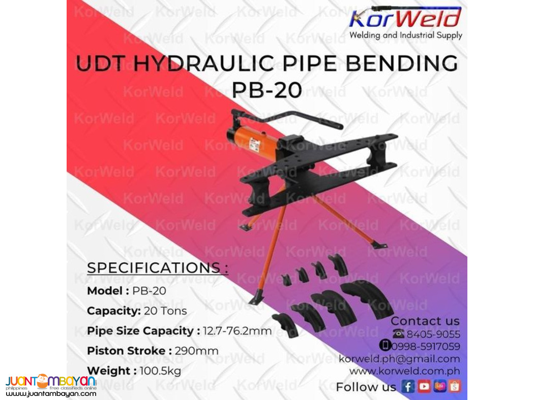 UDT Hydraulic Pipe Bending PB-20