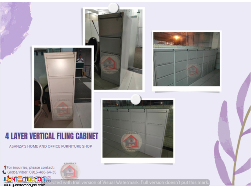 4 LAYER VERTICAL FILING CABINET (FACTORY PRICE)