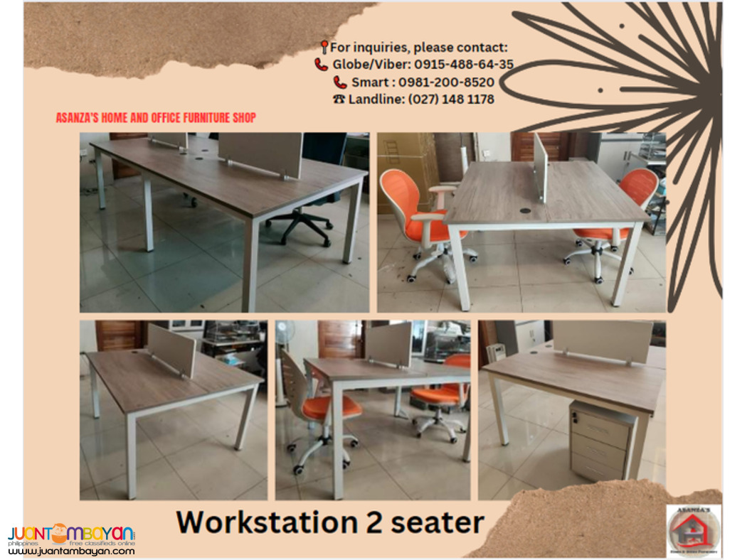 WORKSTATION 2 SEATER (FACTORY PRICE)