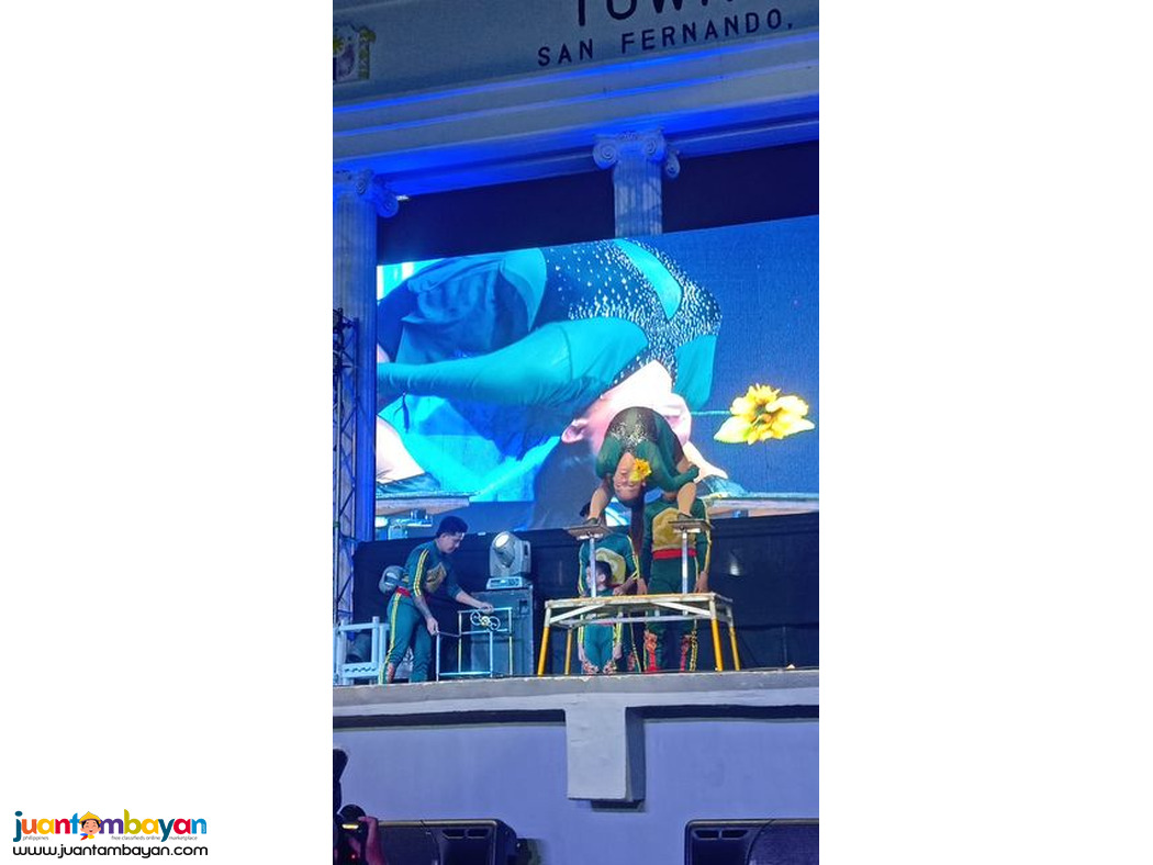 Acrobatics, stage Performance, High wire walker, acrobats show