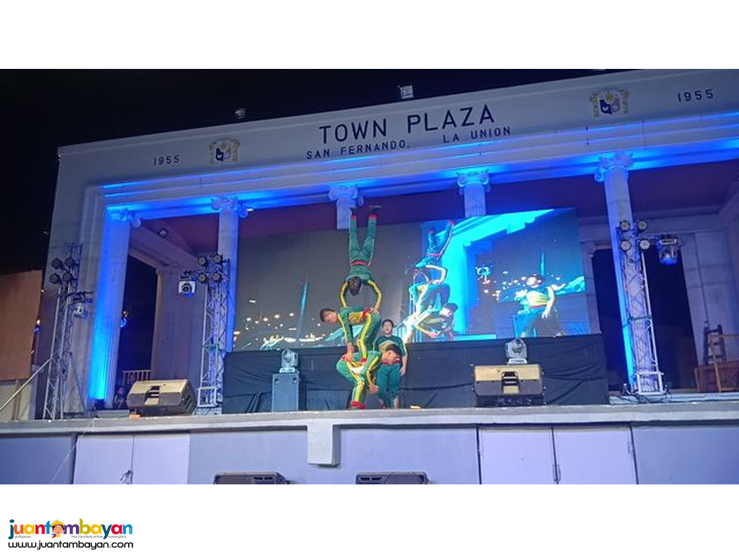 Acrobatics, stage Performance, High wire walker, acrobats show