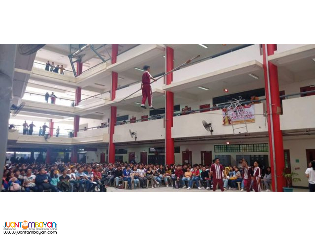 Acrobatics, stage Performance, High wire walker, acrobats show