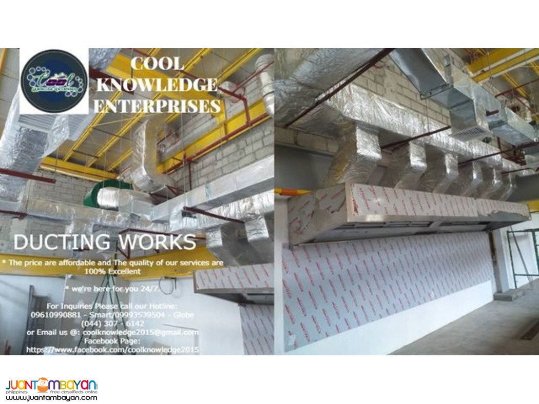 We fabricate, install and supply (ducting system)