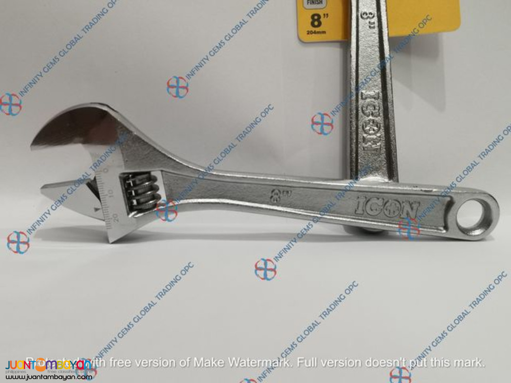 ICON ADJUSTABLE WRENCH IHT-AW8C 8