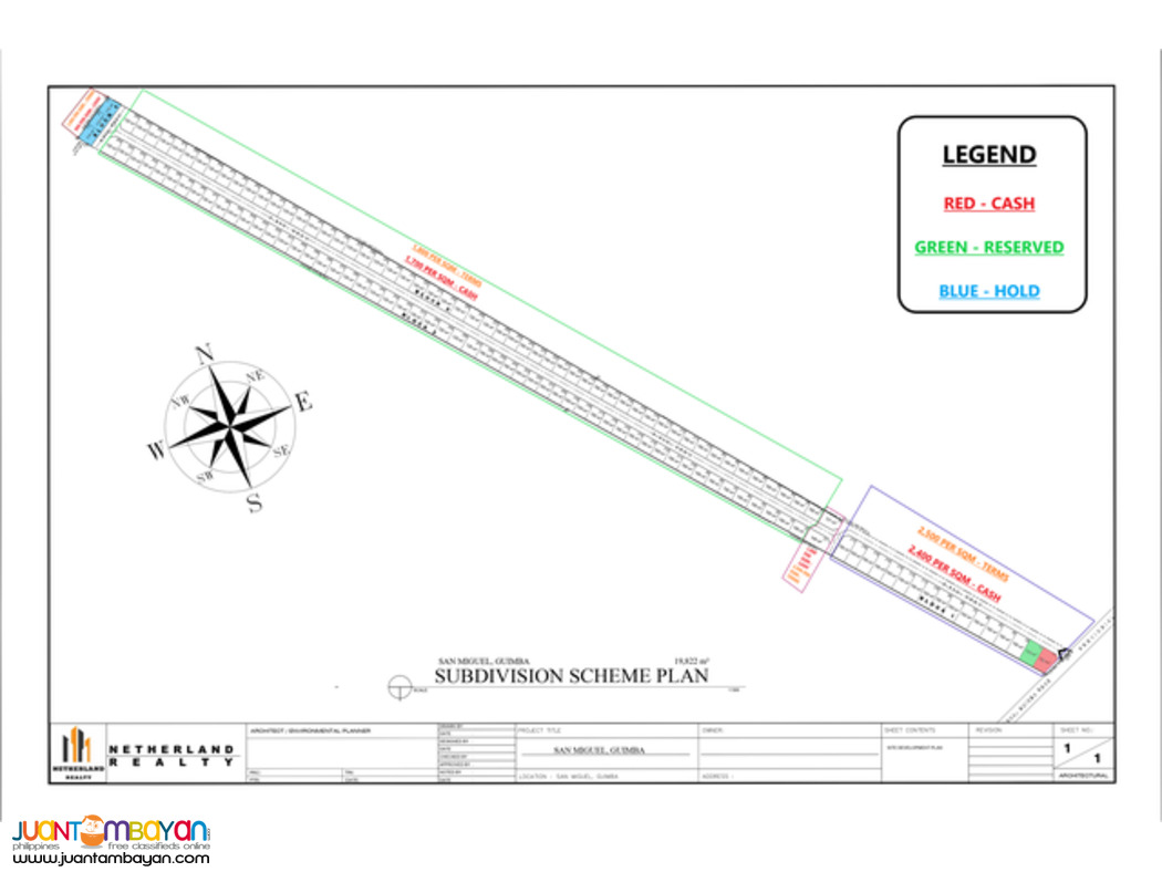 Subdivided Lots for sale
