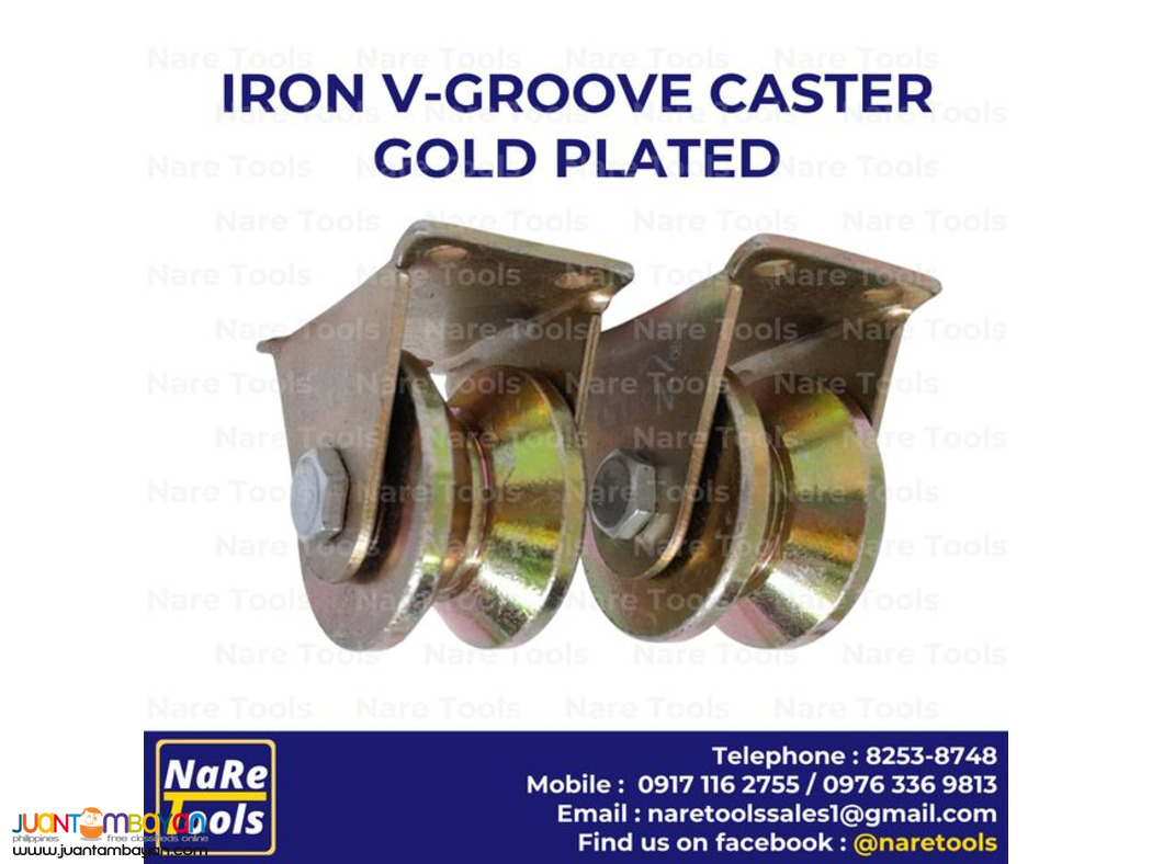 Iron V-Groove Caster Gold Plated