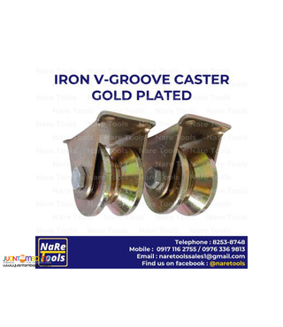 Iron V-Groove Caster Gold Plated