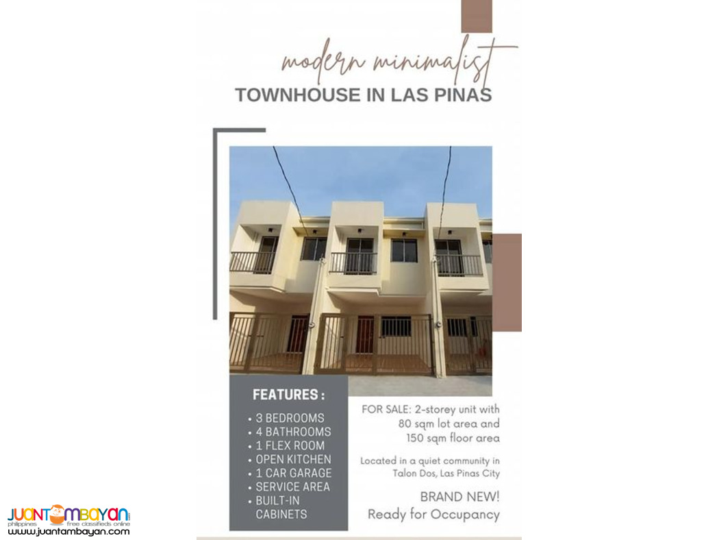 Townhouse For Sale in Camella Homes 1 Las Pinas