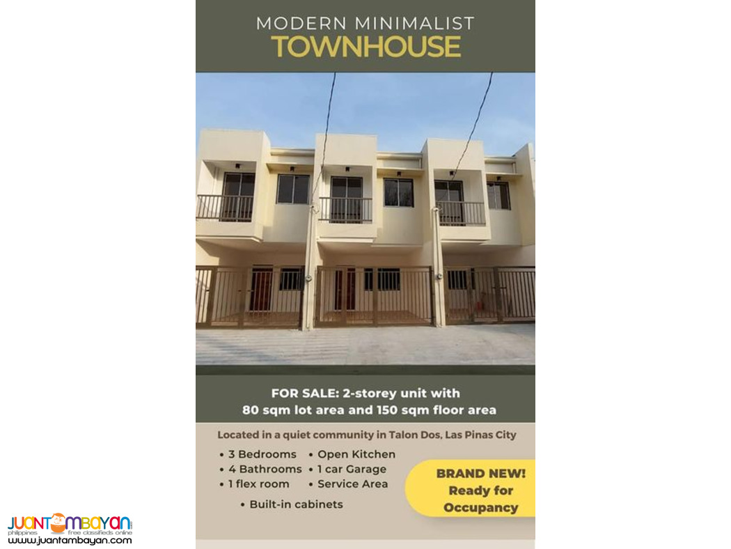 Townhouse For Sale in Camella Homes 1 Las Pinas