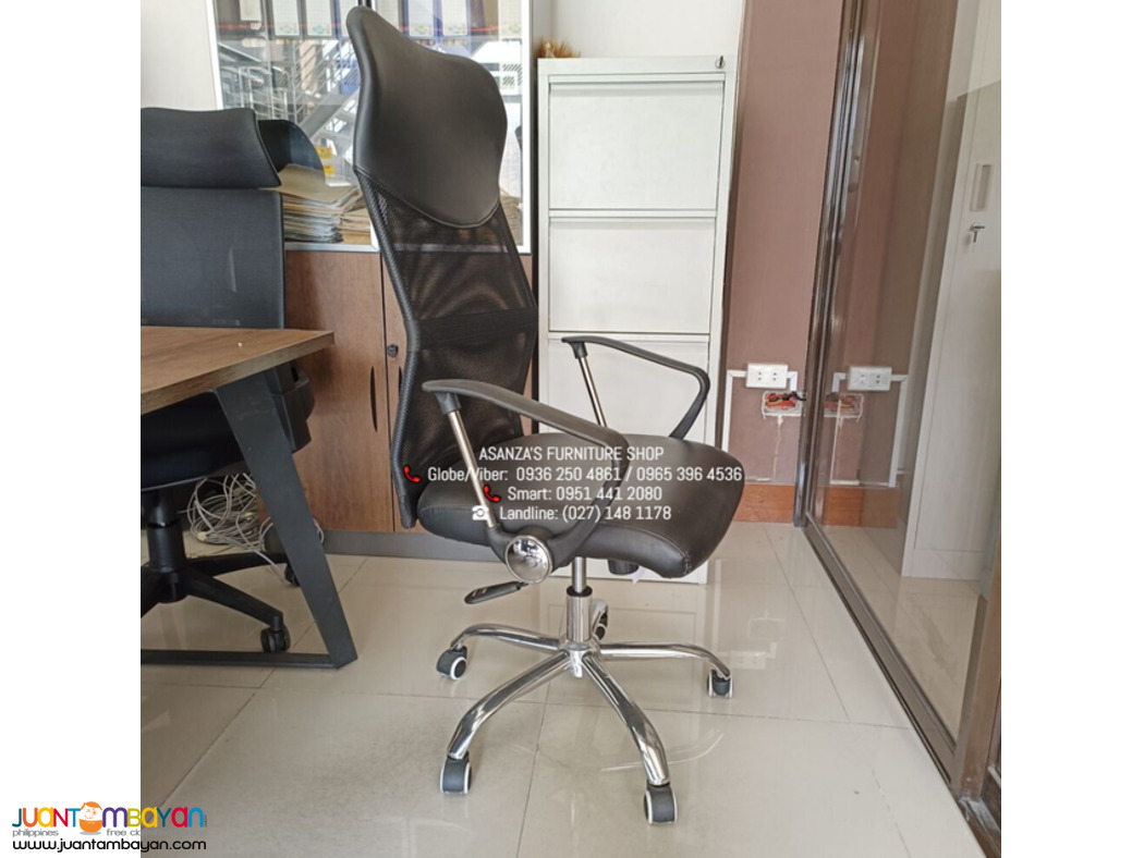 High Back Executive Chair | Leatherette Seat-Mesh Back (Factory Price)