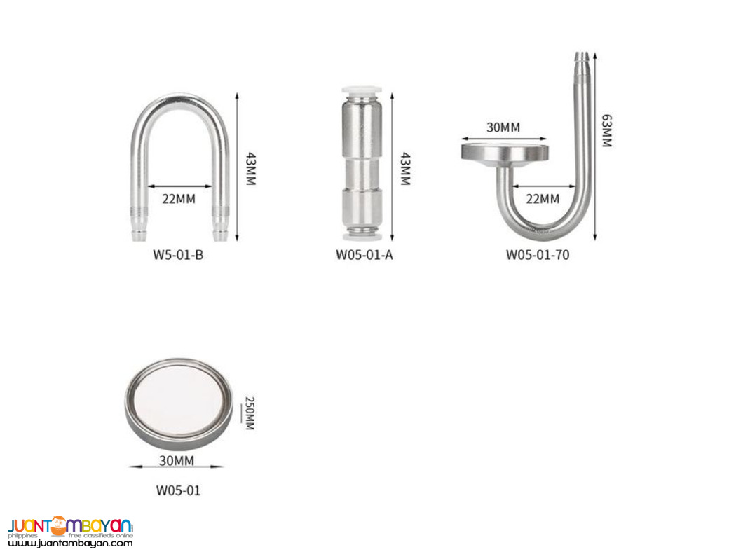 AQUARIUM CO2 Atomizer System Diffuser Aluminum Alloy W05-03-70
