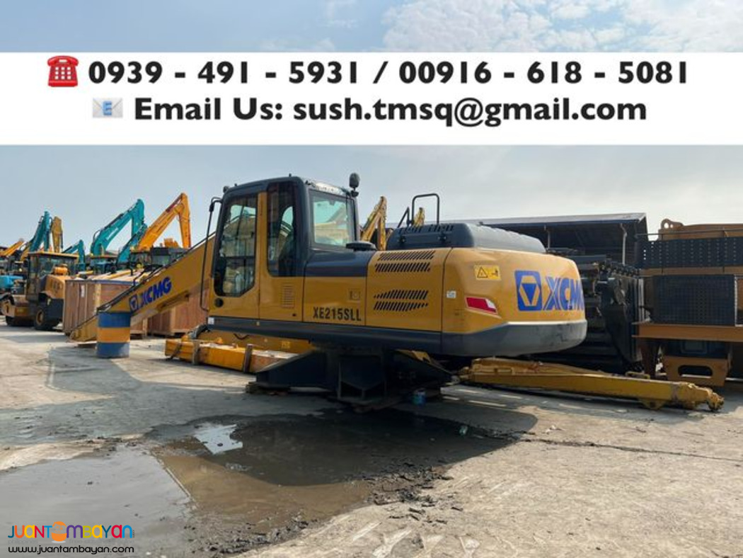 Amphibious Pontoon long arm backhoe xcmg xe215s 1.0mᶟ