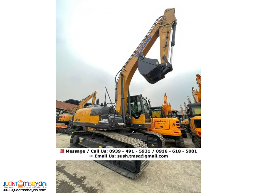 backhoe excavator with breaker line 1.0mᶟ xcmg xe215c isuzu