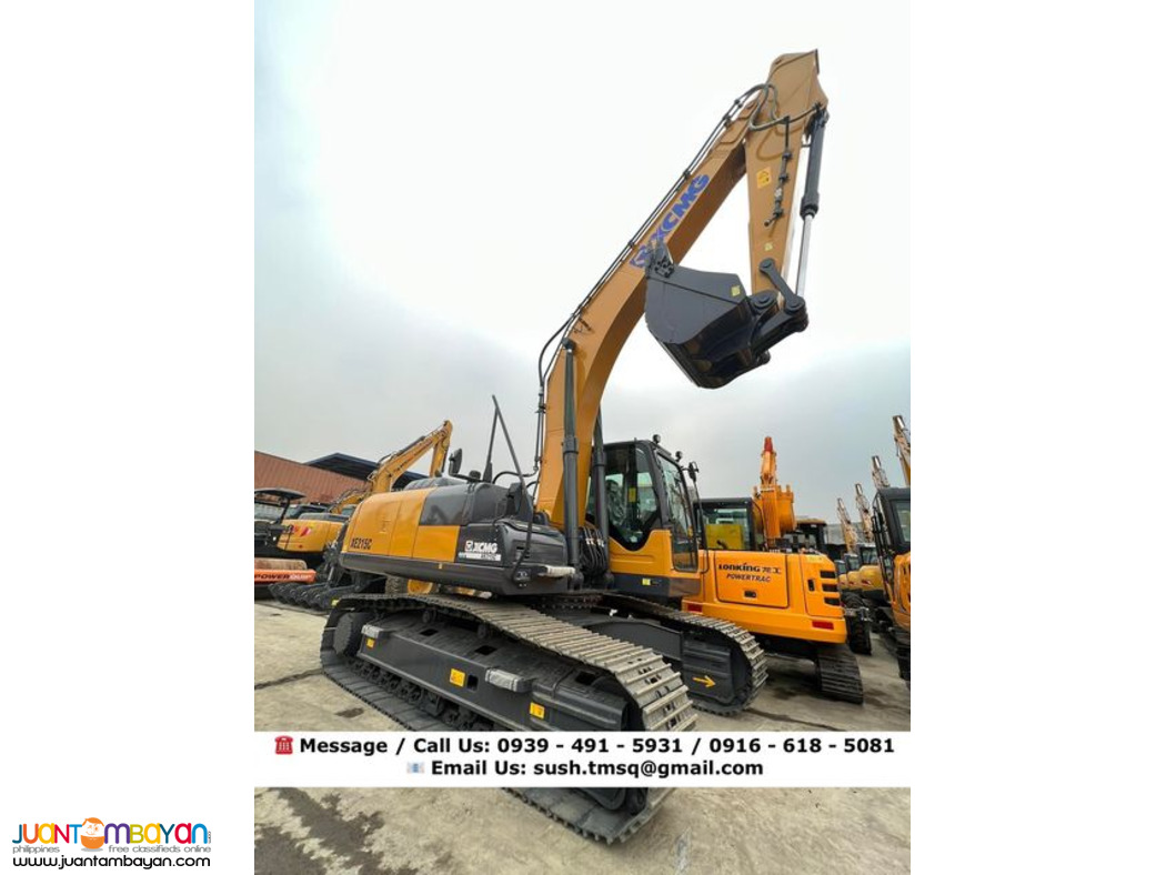 backhoe excavator with breaker line 1.0mᶟ xcmg xe215c isuzu
