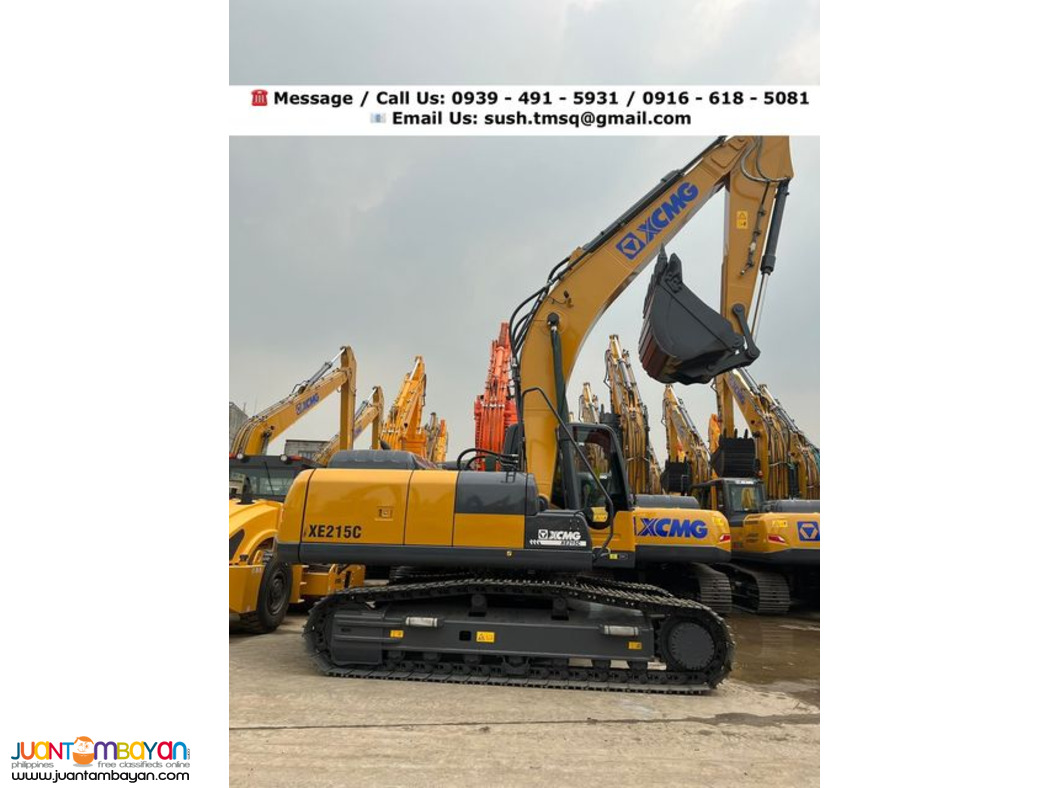 backhoe excavator with breaker line 1.0mᶟ xcmg xe215c isuzu