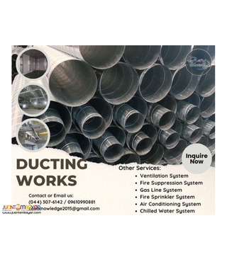 Fabricated Duct. for kitchen, aircon, dust collector